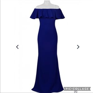 Adrianna Papell off the shoulder gown